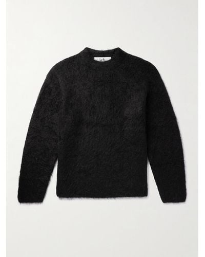 Séfr Haru Oversized Alpaca-blend Sweater - Black
