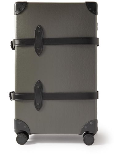 Globe-Trotter Centenary Check-in Leather-trimmed Trolley Case - Gray