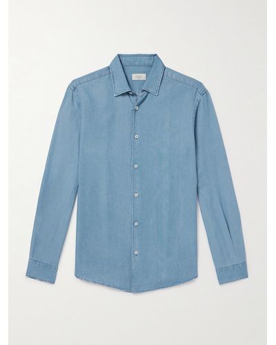 Altea Camicia in lyocell - Blu