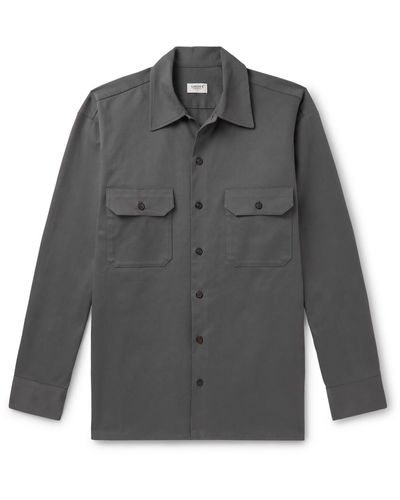 Ghiaia Cotton Shirt - Gray