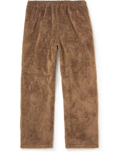Acne Studios Prudelli Wide-leg Fleece Pants - Brown