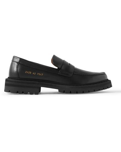 Common Projects Leather Penny Loafers - Black
