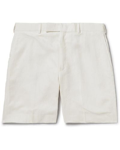Kingsman Straight-leg Twill Shorts - White