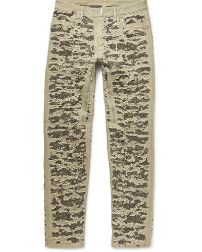 Givenchy Slim-fit Distressed Jeans - Natural