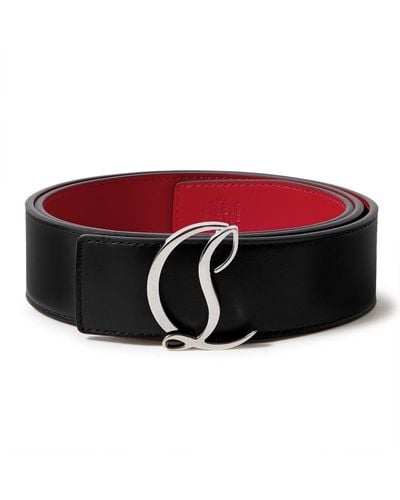 Christian Louboutin 4cm Leather Belt - Red