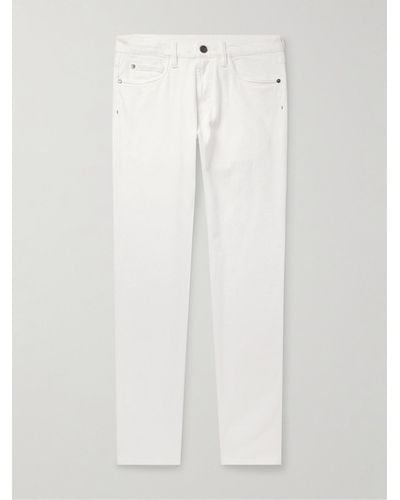 Loro Piana Jeans slim-fit a gamba dritta New York - Bianco