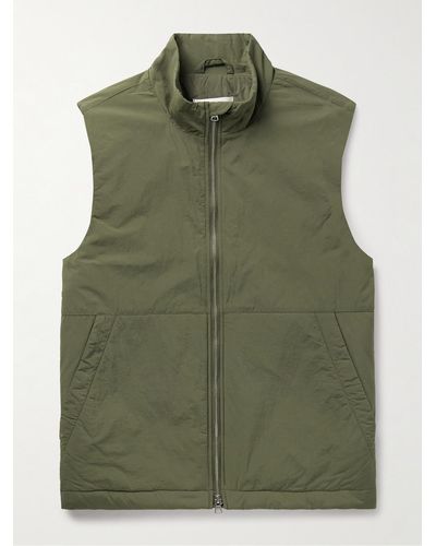 NN07 Zack 8280 Padded Recycled-shell Gilet - Green