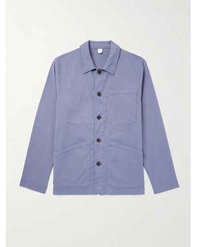 Altea Overshirt in denim di misto lyocell e cotone stretch - Blu