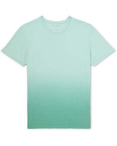 Derek Rose Rufus Dip-dyed Cotton-jersey T-shirt - Green