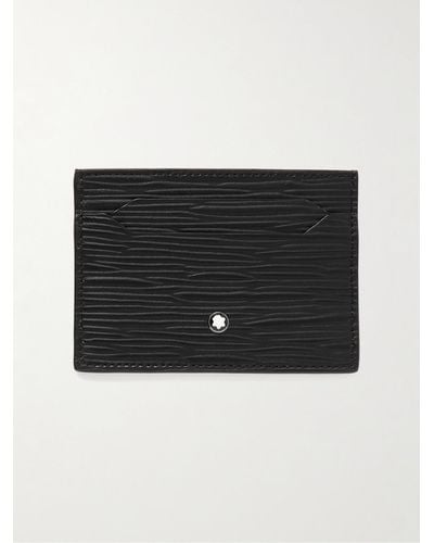 Montblanc Meisterstück 4810 Kartenetui aus strukturiertem Leder - Schwarz