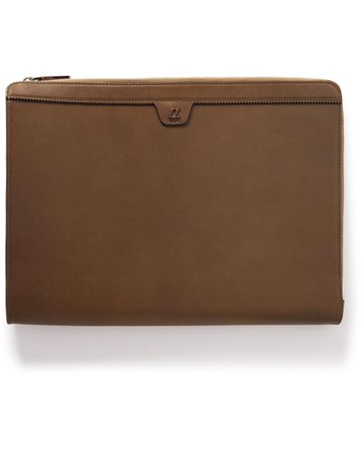 Christian Louboutin For Rui Leather Pouch - Brown
