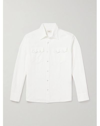 Altea Cotton-gauze Shirt - White