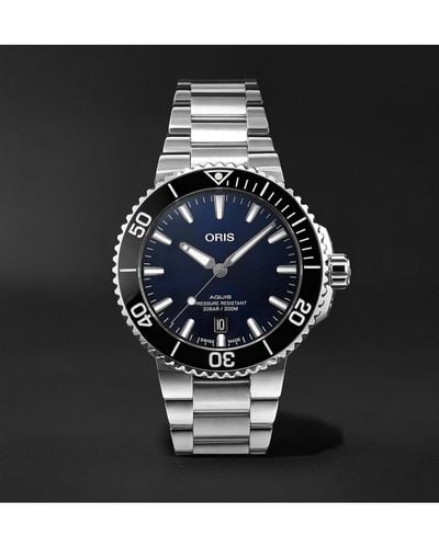 Oris Aquis Date Automatic 41.5mm Stainless Steel Watch - Black