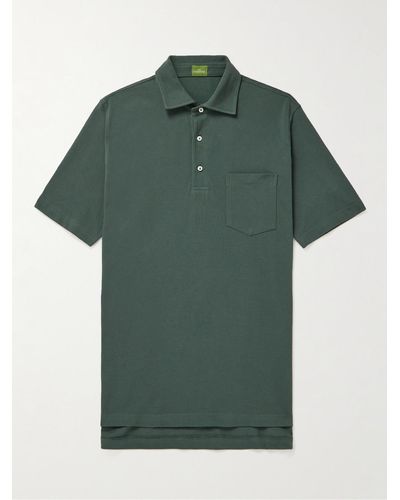 Sid Mashburn Cotton-piqué Polo Shirt - Green