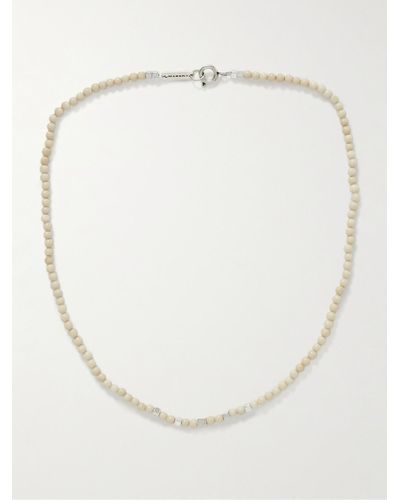 Isabel Marant Snowstone Silver-tone And Riverstone Necklace - White