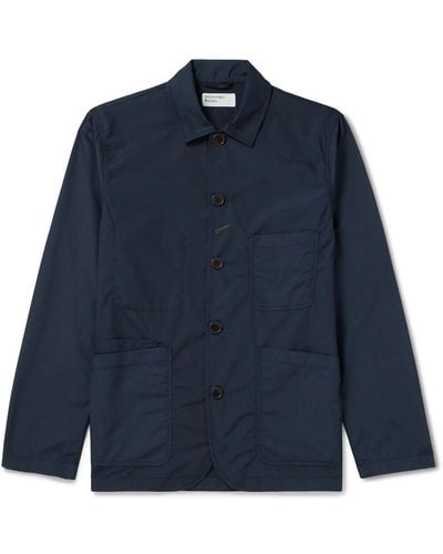 Universal Works Bakers Cotton-twill Chore Jacket - Blue