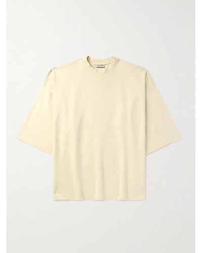Fear Of God Thunderbird Milano Oversized Embroidered Jersey T-shirt - Natural
