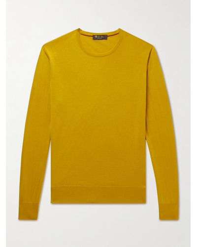 Loro Piana Wish Virgin Wool Sweater - Yellow