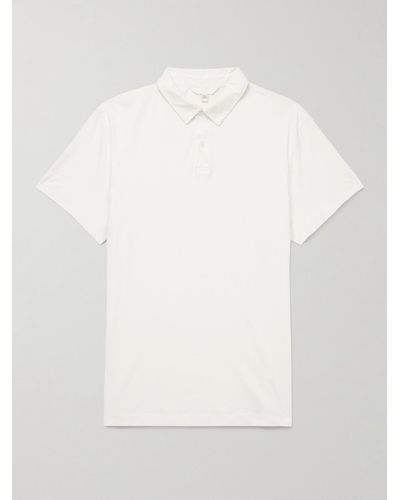 Club Monaco Sea Island Cotton-jersey Polo Shirt - White
