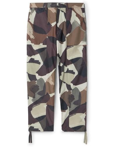 Norse Projects Sigur Straight-leg Camouflage-print Shell Pants - Gray