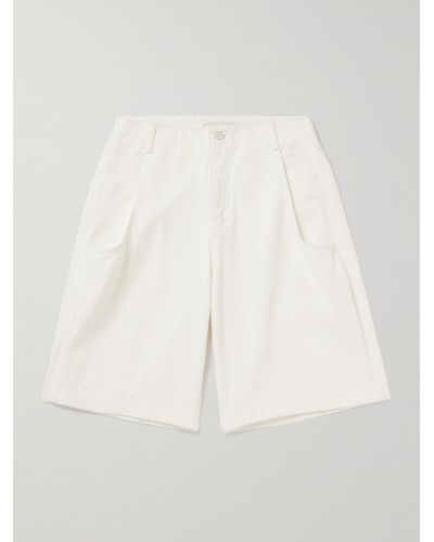 Amomento Straight-leg Denim Shorts - White