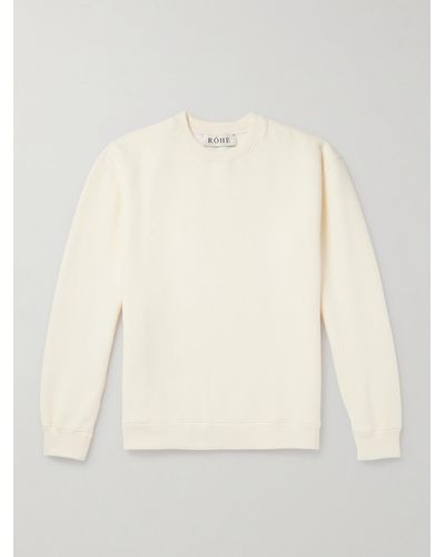 Rohe Cotton-blend Jersey Sweatshirt - Natural