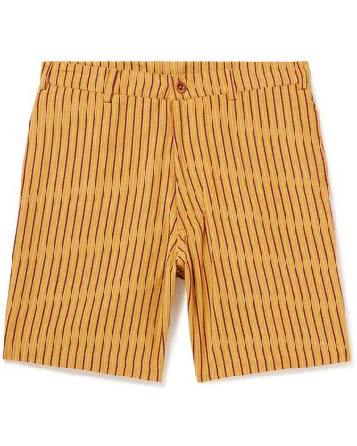SMR Days Leeward Cotton-chambray Shorts - Yellow
