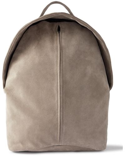 Fear Of God Leather-trimmed Suede Backpack - Brown
