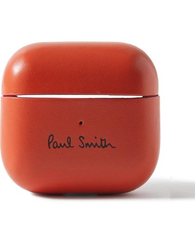 Paul Smith Native Union Logo-print Leather Airpods Pro Case - Red