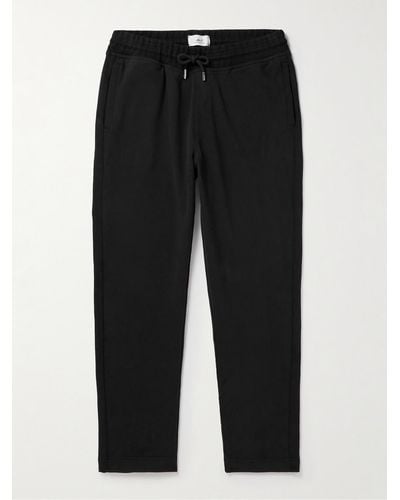 MR P. Tapered Cotton-jersey Joggers - Black
