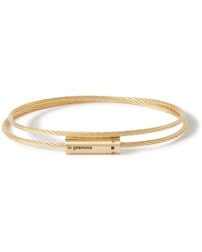 Le Gramme 21g 18-karat Recycled Gold Bracelet - White