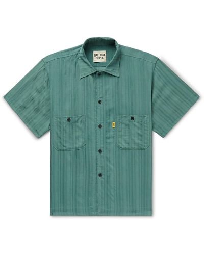 GALLERY DEPT. Mechanic Satin-jacquard Shirt - Green