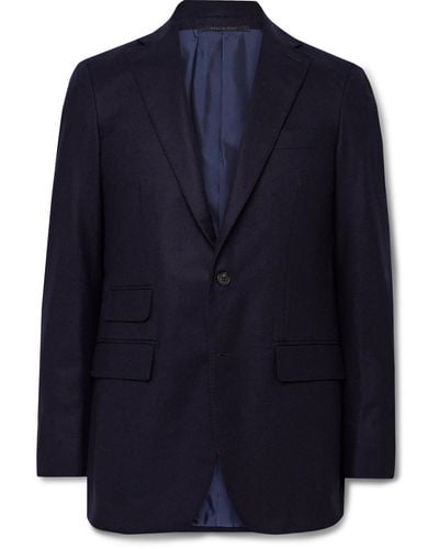 Sid Mashburn Kincaid No. 3 Virgin Wool-flannel Suit Jacket - Blue