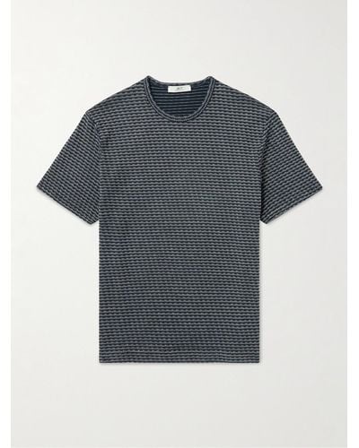MR P. Embroidered Cotton T-shirt - Grey