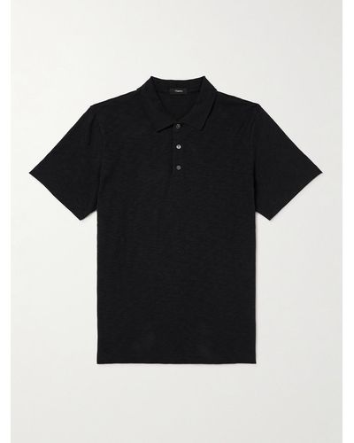 Theory Polo in jersey di cotone Bron - Nero