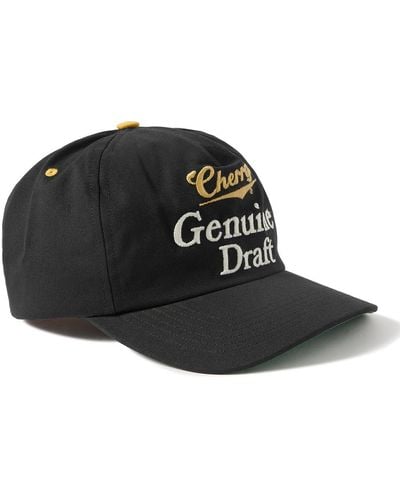 CHERRY LA Logo-embroidered Two-tone Cotton-twill Baseball Cap - Black