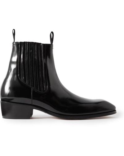 Tom Ford Black Bailey Chelsea Boots for Men | Lyst