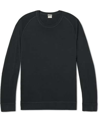 Massimo Alba Sport 1ply Cashmere Sweater - Black