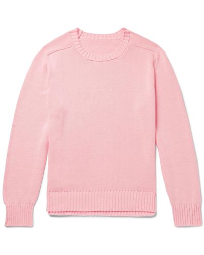 Anderson & Sheppard Cotton Sweater - Pink