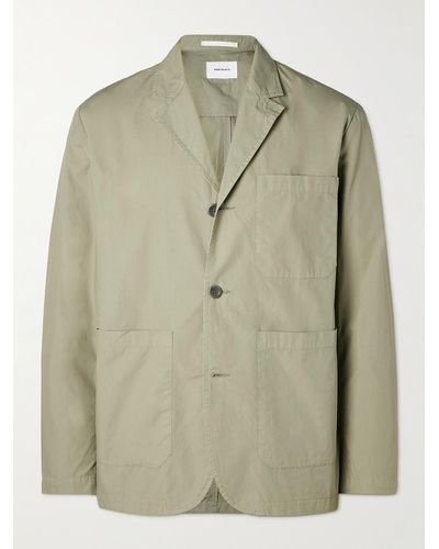 Norse Projects Nilas Cotton Overshirt - Green