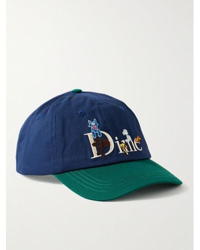 Dime Logo-embroidered Cotton-twill Baseball Cap - Blue