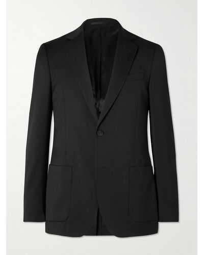 MR P. Slim-fit Wool-twill Suit Jacket - Black