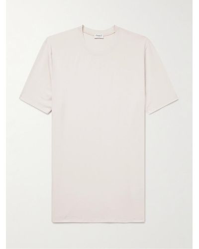 Zimmerli of Switzerland T-shirt in micromodal stretch Pureness - Bianco