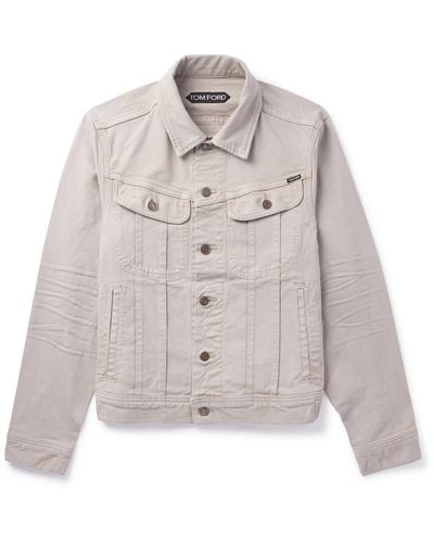 Tom Ford Iconic Denim Jacket - White