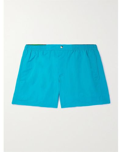 Bottega Veneta Shorts da mare corti in faille tecnico - Blu