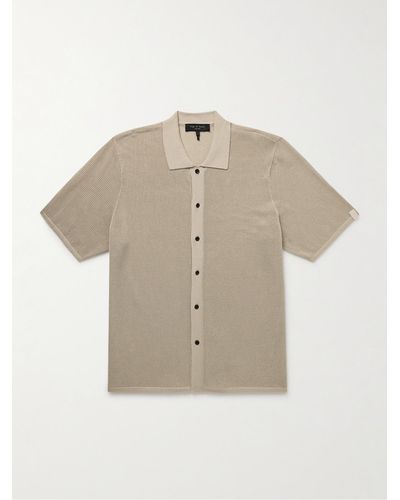 Rag & Bone Payton Cotton-piqué Shirt - Natural