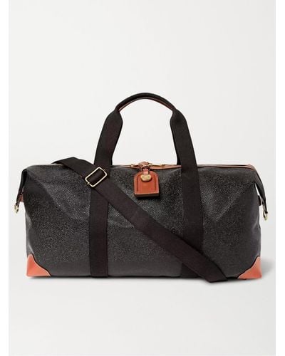 Mulberry Mittelgroße Clipper Reisetasche aus genarbtem Leder - Schwarz