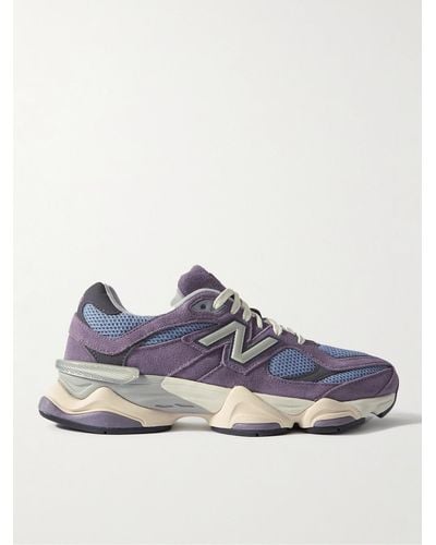 New Balance 9060 Sneakers aus Veloursleder und Mesh - Blau