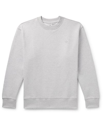 adidas Originals Adicolor Comtempo Logo-embroidered Cotton-jersey Sweatshirt - White