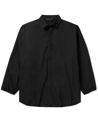 Fear Of God Cotton-blend Twill Shirt - Black